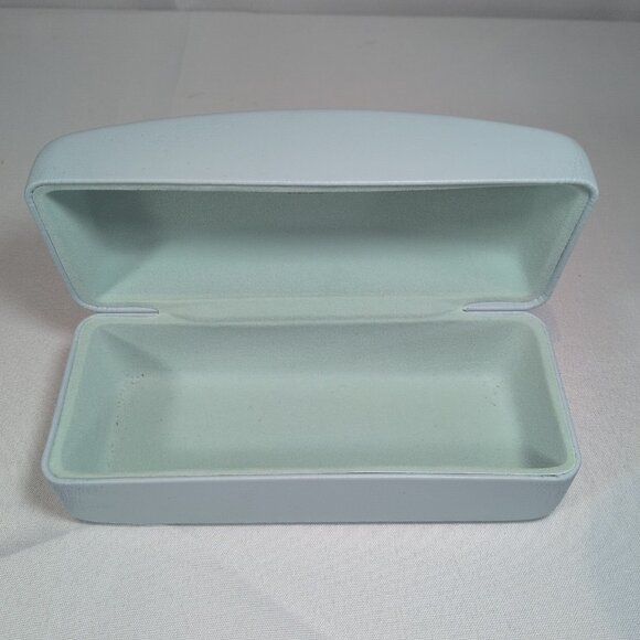 Karen Walker Eyewear Glasses Sunglasses Light Blue Faux Leather Hard Case Only - Picture 3 of 14